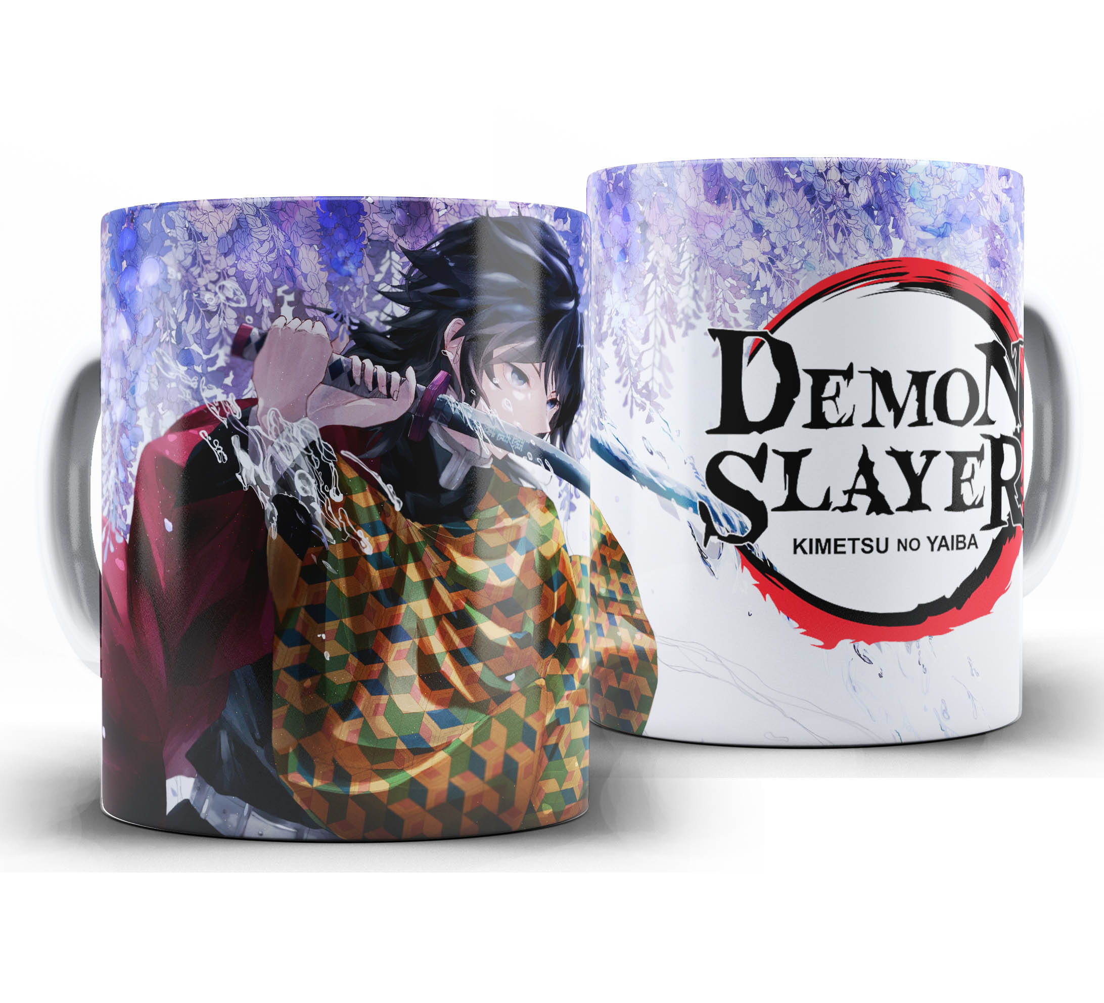 Caneca Anime - Demon Slayer Kimetsu no Yaiba W27 - Giyu Tomioka